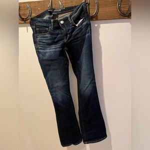 American Eagle size 8 super stretch bootcut jeans.